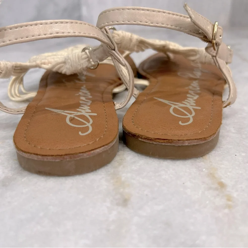 American Rag Open Toe Crochet Sandal Sz 7.5 - Picture 6 of 10